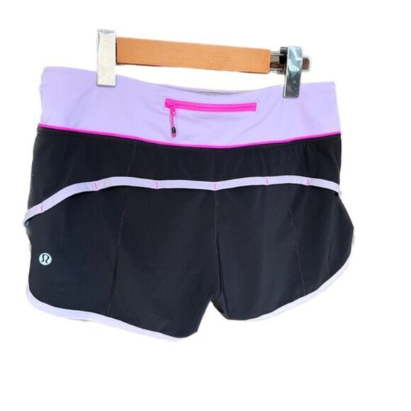 LULULEMON Run Speed Short 4-Way Stretch in Soot Pretty Purple Women's Size 4 - Picture 2 of 12